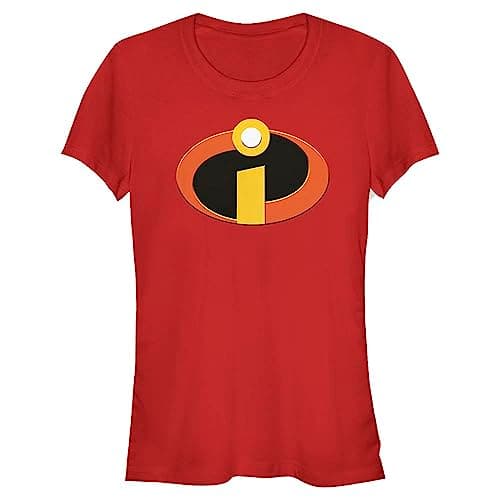 Disney Women's The Incredibles Logo Graphic T-Shirt, Red, XXL