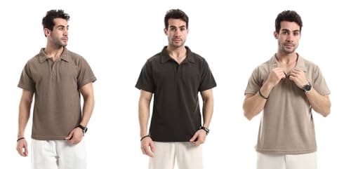 Red Circle Mens Bundle of 3 Ivory Dune Relaxed T-Shirt Bundle of 3 Ivory Dune Relaxed T-Shirt