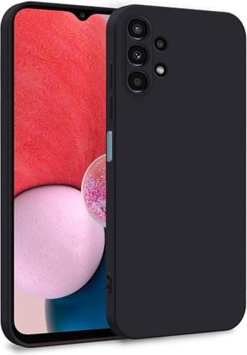 High-quality Silicone Case With A Modern, Streamlined Design And Inner Lining, Compatible with Samsung Galaxy A13 4G (Black) Cellular phone case