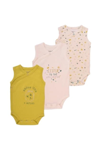 junior Unisex Sleeveless Printed Kimono - 7305 Baby & Toddler Underwear Set (pack of 3) Leotard