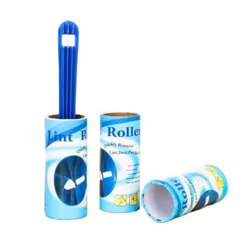 Lint Remover Brush with 2 Refill Rollers for Cleaning Clothes, Furniture, Couch, Carpet from Pet Hair, Dust and Dirt, Portable for Daily Use and Travel.