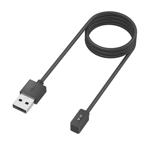 Magnetic Charging Cable for Watch 3 Active, Band 8, Band 2 – USB Charger 1m (3.3ft), Black Electronic cable