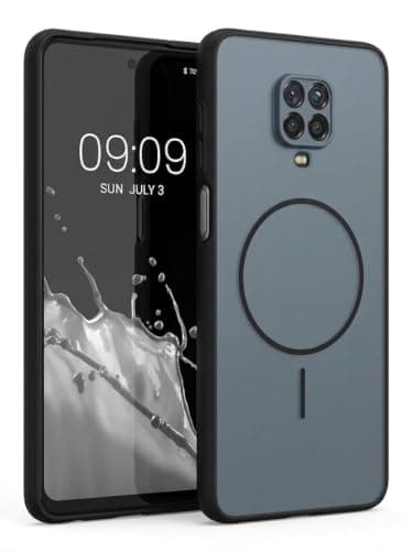 Compatible with Redmi Note 9S Case - Luxury Fashion Design Hybrid Protective Phone Case - Scratch Resistant Hard Back and Flexible Silicone Edges (Graphite Gray) Cellular phone case