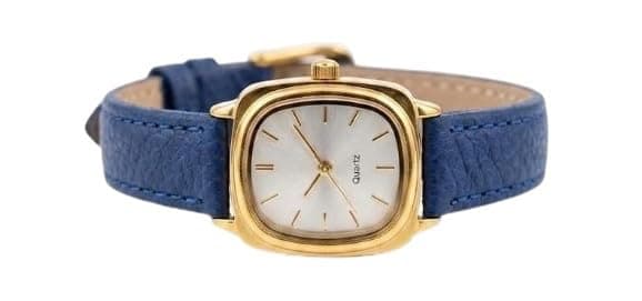 Women's Fashion Classic Rectangle Watch Comfortable Leather Strap Precise Quartz Movement Delicate Design Fits Daily and Formal Looks and Adds a Sophisticated Touch to Your Wrist (Blue)
