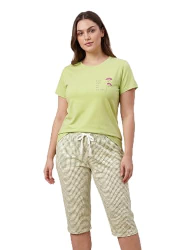 Naom Short Sleeves Cotton Pyjama Set for Women Pajamas