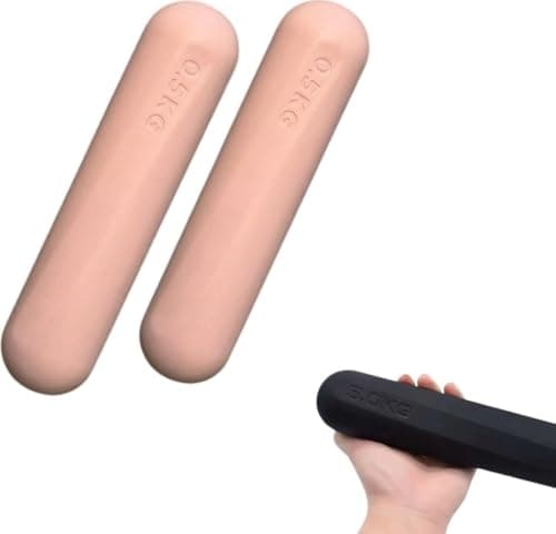 High Quality Silicone Dumbbells, Non-Slip Handle, 0.5 Kg, Suitable for Yoga and Pilates, Pair