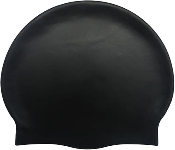 Swim Cap Durable Silicone Overlay Ear Girls Swim Bonnet, Comfort Design