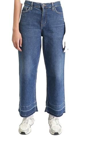 Ravin Womens Straight Leg Jeans with Distressed Trim - Standard Blue - R205529 Pants (pack of 1)