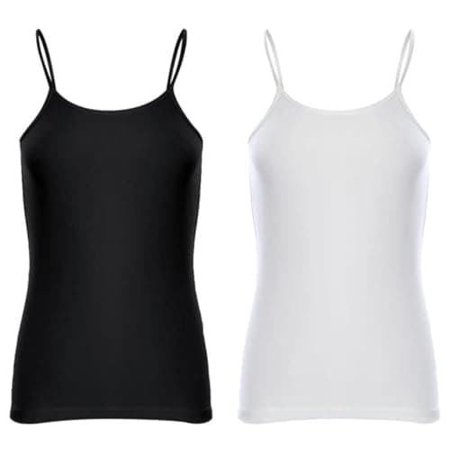 Spaghetti Sleeves Plain Tank Tops Set Of (2)