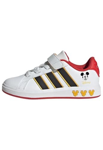 adidas Kids' Grand Court Elastic Lace & Strap Shoe