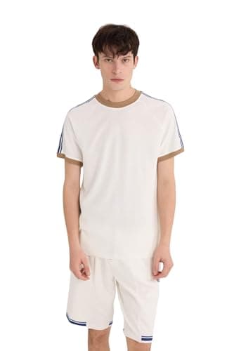 DeFacto Mens Young Regular Fit Crew Neck Short Sleeve Knitted T-Shirt T-Shirt