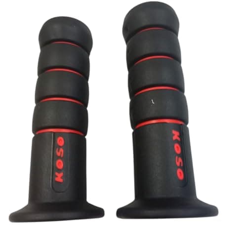 LOKYBOY Bike Grips, Black, with Anti-Slip Texture, 2 Pack