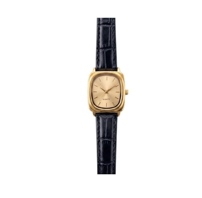 Women's Fashion Classic Rectangle Watch Comfortable Leather Strap Precise Quartz Movement Delicate Design Fits Daily and Formal Looks and Adds a Sophisticated Touch to Your Wrist (Black)
