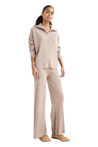 DeFacto Womens Regular Fit Halfzip LONG SLEEVE Tricot Pullover F2907AX Pullover (pack of 1) Sweater