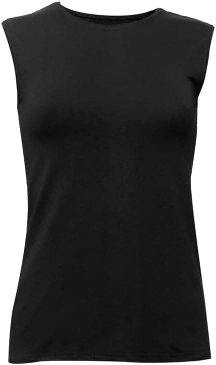 Women's Sleeveless Bodycut - Suitable for Everyday Outwear AM Shirt
