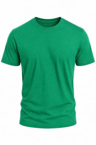 Romba Men's and Women's Basic T-Shirt Half Sleeve - Cotton 95% and 5% Elastic - Suitable for Home or Outdoor - Plain T-Shirt