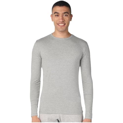 Cool Mens Long Sleeves Round Neck Undershirt Base Layer Top (pack of 1)