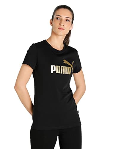 PUMA Women's Ess+ Metallic Logo Tee Tee Shirt