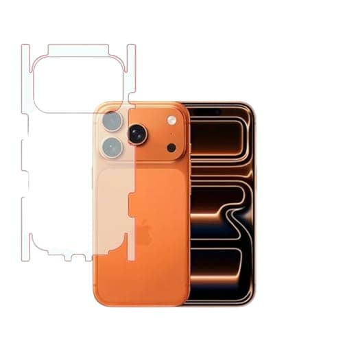 BESHYAKA Back Protector Screen For Iphone 17 Pro Max - Full Coverage back Side and Frame, Anti-Fingerprint bubble-Free, Ultra-Thin&Soft, Easy install, Anti Scratch - Matte Flixable Film