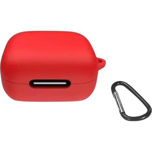 Generic Case Cover Silicone R50i, P25i, P20i Case Dust Proof Cover Earphone With Keychain for AirPods Compatible with Anker AirPods (red) Portable electronic device cover
