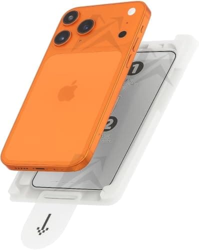ARROWS Screen Protector for iPhone 17 Pro Max, 9H Ultra-Strong Tempered Glass, Easy 2-Step Installation, Bubble-Free, Dust-Free, HD Clarity