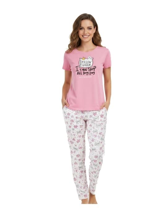 Cookies Pillow Queen Print Pyjama Set Pajamas