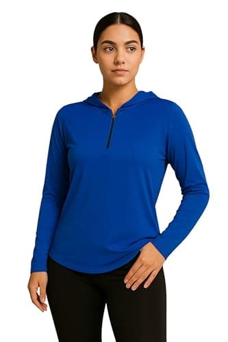 MEZA Women's Sports Hoodie Half Zip Hoodie Sweatshirt - Hoodie for Girls and Women