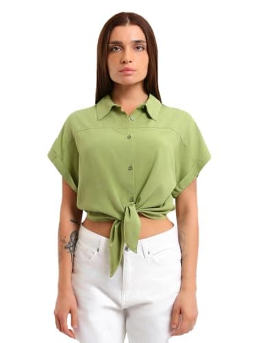 LC WAIKIKI Regular Fit Women'S Tie Front Shirt