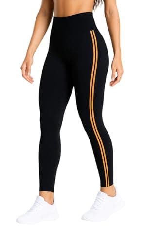 MEZA Women's Stretch Leggings, New Exclusive Design, Wrinkle & Shrinkage Resistance, High Waist, Fits Gym or Daily Use Pants