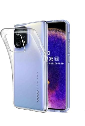 OPPO Find X5 Case - Soft Silicone Gel Slim Cover Case for Oppo Find X5 (Clear)