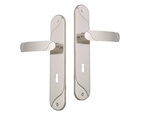 Comex Room Model Al Berto Door Handle (2-Pieces Silver D410145)