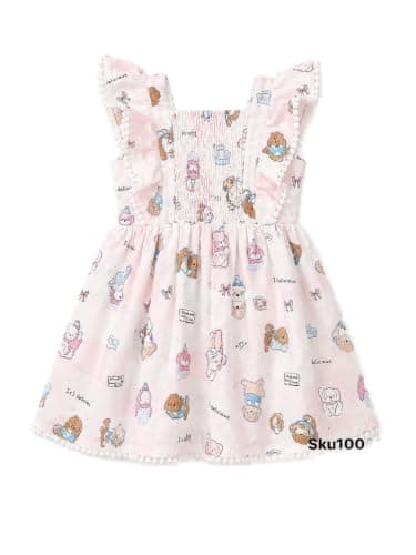 Bebic Dress for Girls - Girls smocked dress Shirt