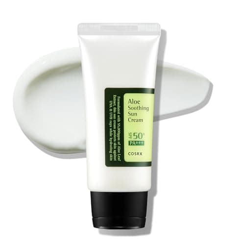 Cosrx Aloe Soothing Sun Cream Spf50+ Pa+++ (50ml) | Aloe Vera Formula for Lightweight UV Defense & Long-Lasting Skin Comfort Sunscreen