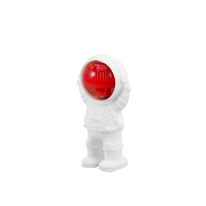 KaberTrade Compass Car Home Office Decor Compass Astronaut Helmet Compass (White in Red Code:9521)