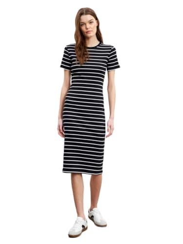 LC WAIKIKI Woman Crew Neck Striped Women's Dress