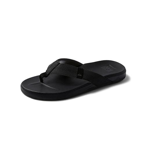 REEF Cushion Phantom mens Flip Flop, Black, 44 EU