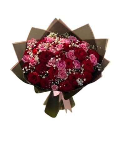 Artificial Rose Bouquet for Decoration – Attractive Arrangement Flowers for Home & Office – Suitable for Spaces, Visits, Events & Gift Giving Artificial plant