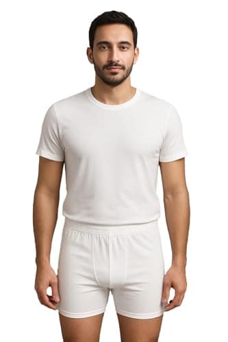 Caesar Mens Men's white cotton underwear shorts Men's white cotton underwear shorts Underpants