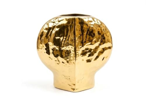 Home Care WA-1166 Gold Vase Luxury Decorative Vase with Elegant Gold Finish for Sophisticated Home and Office
