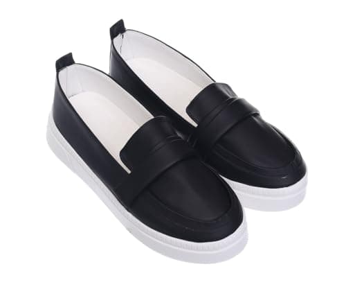 B&W womens B&W-W076-Black Sneaker