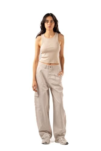 ASTK Womens Skater Cargo Jeans Pants
