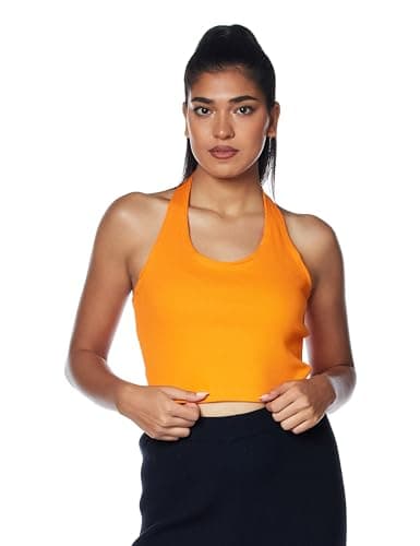 ASTK Womens SLIM HALTERNECK BACKLESS TOP T-Shirt