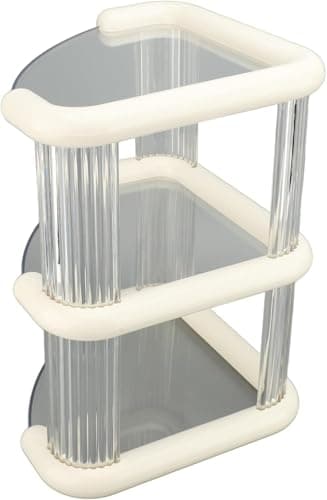 3-Tier Acrylic Organizer Stand for Coffee Station Accessories Clear Tiered Cup Display and Makeup Perfume Holder for Vanity and Kitchen Countertop Caddy
