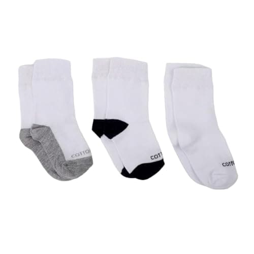 Cottonil Boys Pack Of 3 School White Cotton Socks