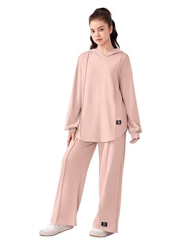 Romba Women's Athletic Set – Soft and Comfortable Cotton Material Wrinkle & Pilling Resistant – Romba Girls & Women Hooded Sports Trung Track suit