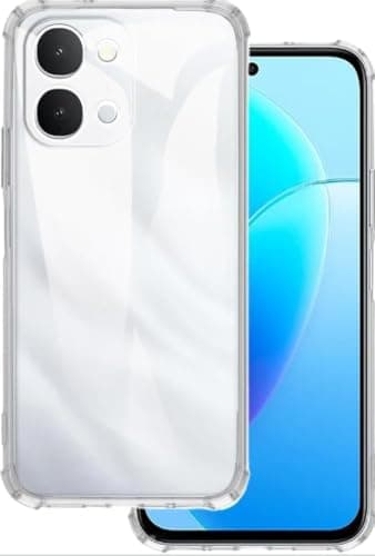 Case Compatible with Vivo Y31D Soft TPU + Silicone Bumper Transparent Reinforced Corner Full Camera Protection Transparent Case Cellular phone case