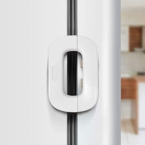 Multi Purpose Safety Lock for Cabinets Drawers Refrigerator and Wardrobes Practical Design to Secure Doors and Enhance Household Security White Color