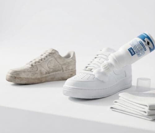 Foam Shoe Cleaner Polisher with Built-in Brush for Sneakers Casual Shoes Footwear care kit