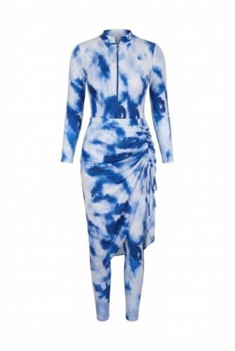Women Modest Swimsuit - Comfortable Burkini for Water Activities and Beach Code 213 (F) Swimwear