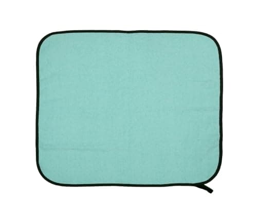 Hélène MOU Cotton Terry Kitchen Towel Set 2-Pieces, 60 cm x 60 cm Size, Turquoise